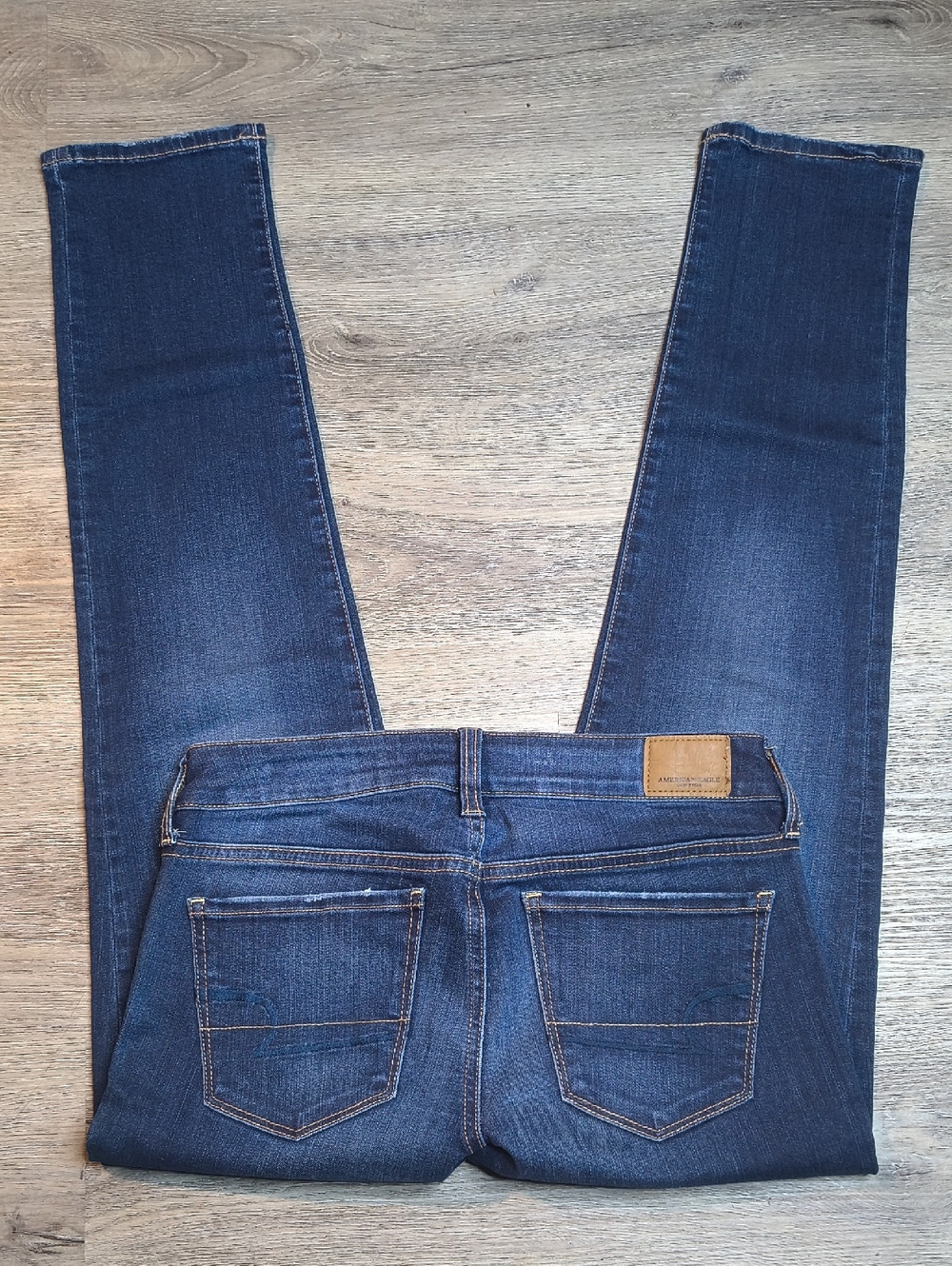 Low Rise Skinny w/28.5" Inseam 🦅 American Eagle Super Stretch Size 4 sac319 - Picture 3 of 8